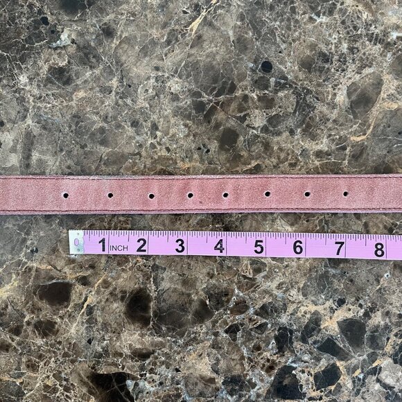 Free People Wildwood Suede Leather Western Etched Buckle Belt XS/S - Picture 14 of 16